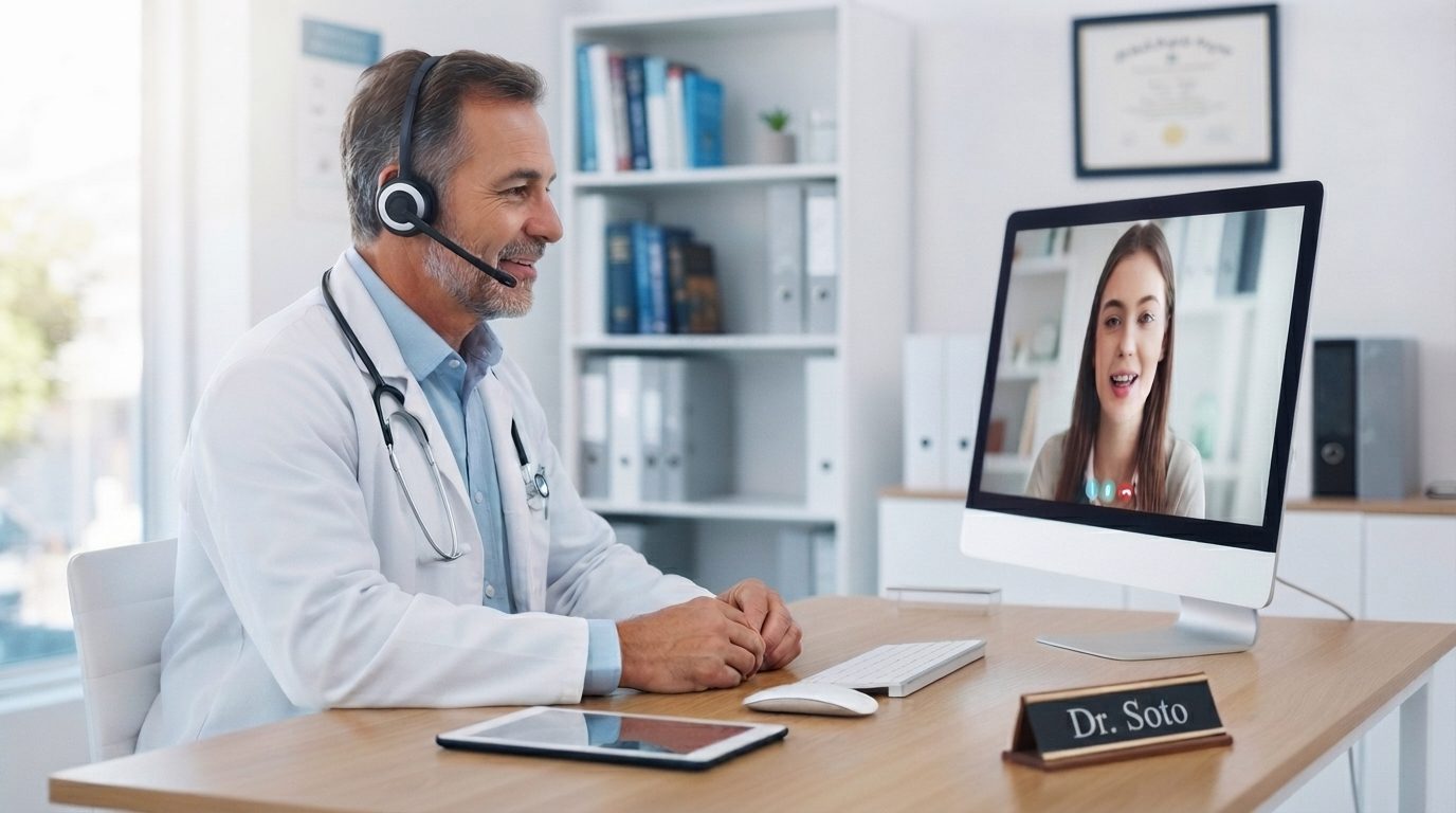 Teleconsulta médica por videollamada